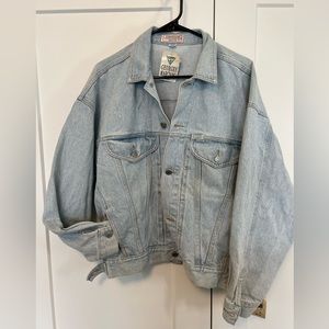 Guess by Georges Marciano Vintage denim Jacket, XL, NEW WITH TAGS